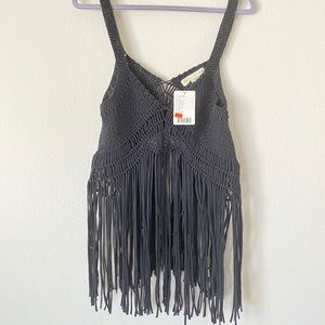 🖤 Crop Top with Fringe 🖤